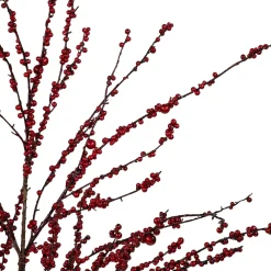 50" Artificial Red Berry Christmas Twig Tree with Square Stand, Unlit