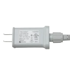 150 Blue and White LED Swag Christmas Lights - 7.5 ft White Wire