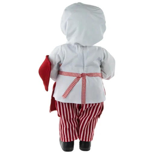 16" Chef Santa with Cookies and Napkin Christmas Figure