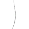 16" Clear and Silver Beaded Circle Decorative Smooth Christmas Icicle Ornament
