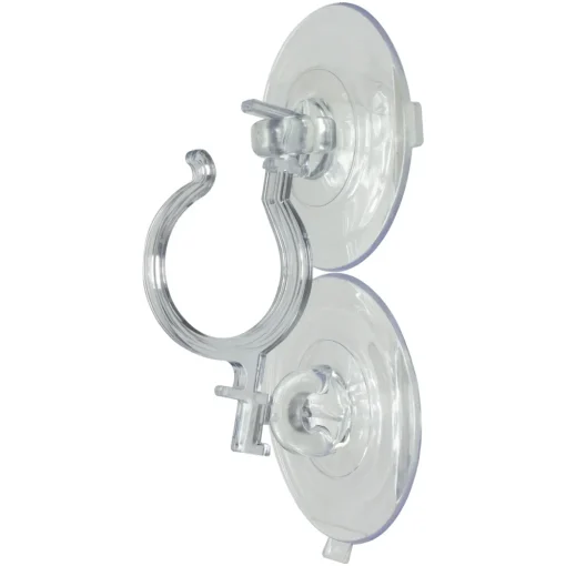 7" Clear Jumbo Suction Cup Christmas Wreath Hook