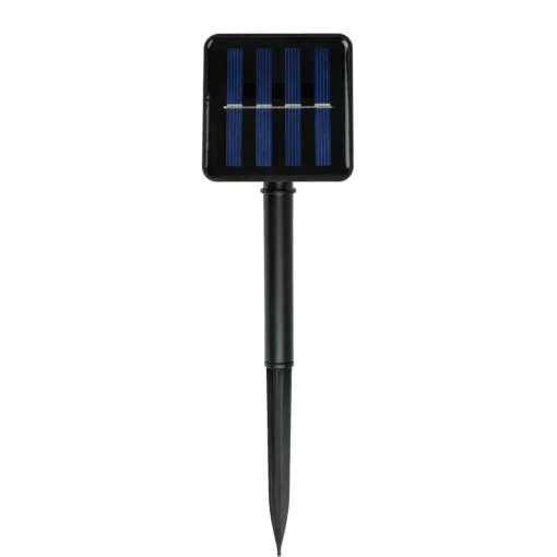 100 Count Warm White LED Solar Power Mini Christmas Light Set with Green Wire