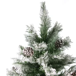 7' Flocked Angel Pine Artificial Christmas Tree - Unlit