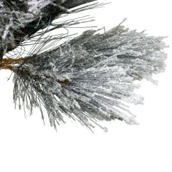 4.5' Flocked Black Spruce Artificial Christmas Tree - Unlit