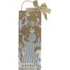 12.5" Galvanized Metal Angel and Peace Christmas Wall Decor