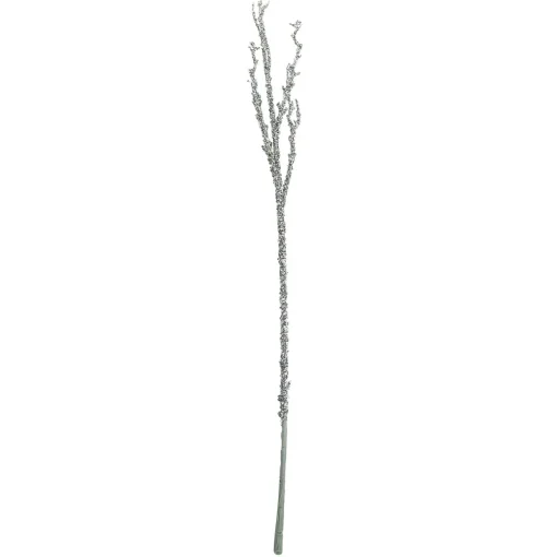 31" Glittered Silver Artificial Twig Christmas Spray