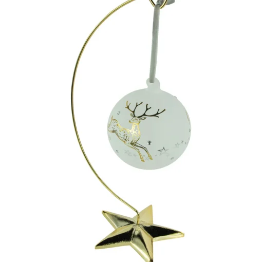 12.50" Gold Star Christmas Ornament Holder