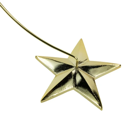 12.50" Gold Star Christmas Ornament Holder