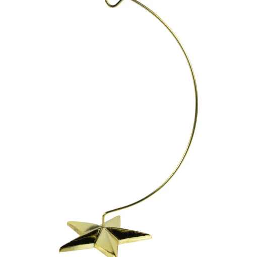 12.50" Gold Star Christmas Ornament Holder