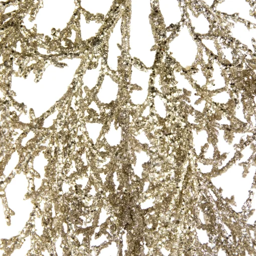 24" Golden Glittered Pine Christmas Spray