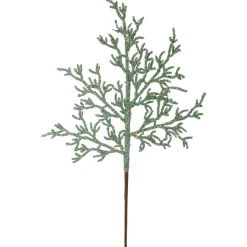 25" Green Glittered Artificial Twig Christmas Spray