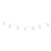4' LED Lighted B/O Gold Wire Mini Tree Christmas Garland - Warm White Lights