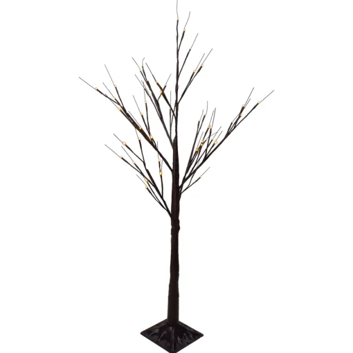 4' LED Lighted Christmas Brown Birch Twig Tree Outdoor Decoration - Warm White LIghts