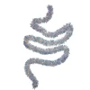 9.25' LED Lighted Iridescent Tinsel Christmas Garland, Warm White Lights