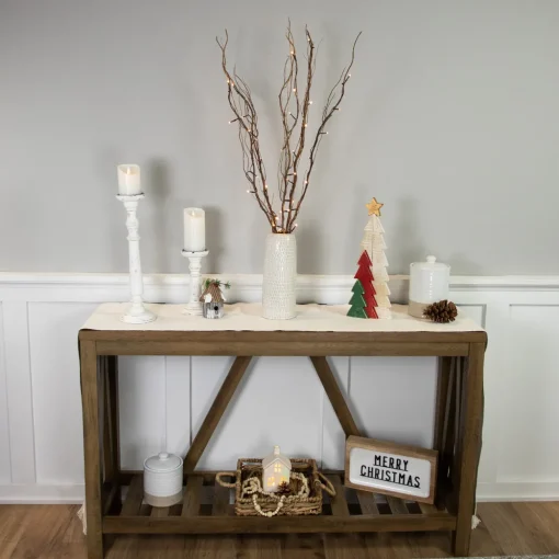 39" LED Lighted Natural Branch Bundle Christmas Decoration - Warm White Lights