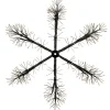 24" LED Lighted Snowflake Christmas Decoration, Warm White Lights