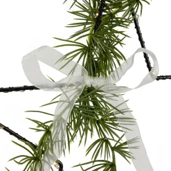 11" LED Lighted Star with Rosemary Sprig Christmas Decoration, Warm White Lights