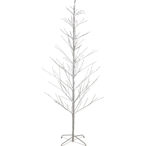 6' LED Lighted White Birch Christmas Twig Tree - Pure White Lights