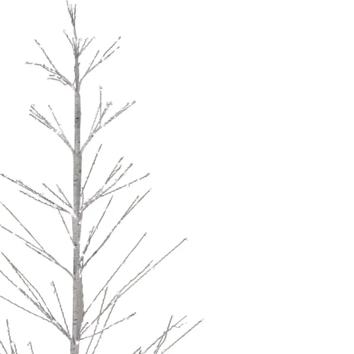 6' LED Lighted White Birch Christmas Twig Tree - Pure White Lights