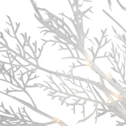 5' LED Lighted White Lace Artificial Christmas Tree - Warm White Lights