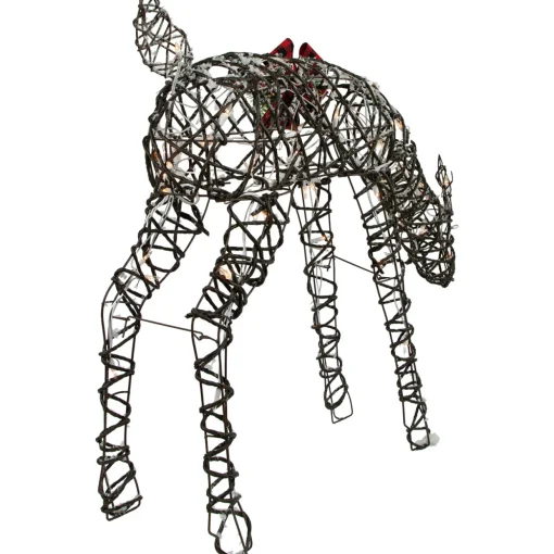 39.75" Lighted Reindeer Christmas Decoration