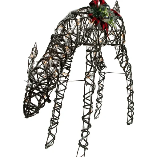 39.75" Lighted Reindeer Christmas Decoration