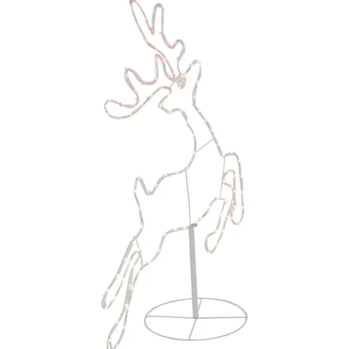 36" Lighted Running Reindeer Silhouette Outdoor Christmas Decor