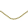 66' Metallic Gold Beaded Christmas Garland - Unlit