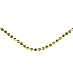 66' Metallic Gold Beaded Christmas Garland - Unlit