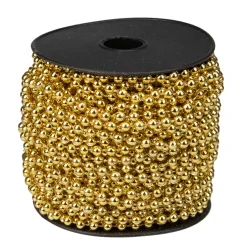 66' Metallic Gold Beaded Christmas Garland - Unlit