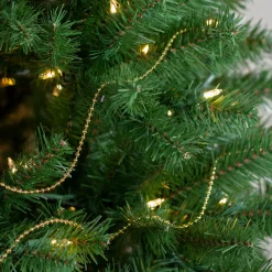 66' Metallic Gold Beaded Christmas Garland - Unlit