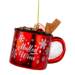 4" Mulled Wine Glass Christmas Ornament