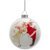 3" Norman Rockwell 'Christmas Surprise' Glass Disc Ornament