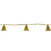 9' Northlight Shiny Gold Bell Beaded Artificial Christmas Garland Set - Unlit
