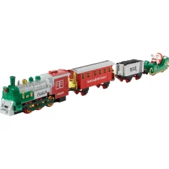 36 Pc Battery Operated Lighted and Animated Train Set with Raised Track and Sound