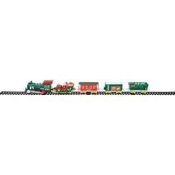 30 Pc Battery Operated Lighted and Animated Classic Christmas Train Set with Music