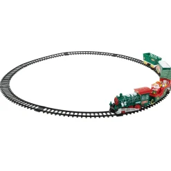 30 Pc Battery Operated Lighted and Animated Classic Christmas Train Set with Music