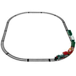 30 Pc Battery Operated Lighted and Animated Classic Christmas Train Set with Music