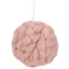 3.75" Pink Woven Yarn Ball Hanging Christmas Ornament