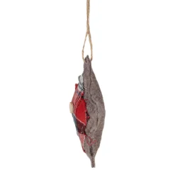 4.5" Plaid Star Shaped Plush Christmas Ornament