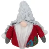 6" Plush Red and Gray Stuffed Christmas Gnome
