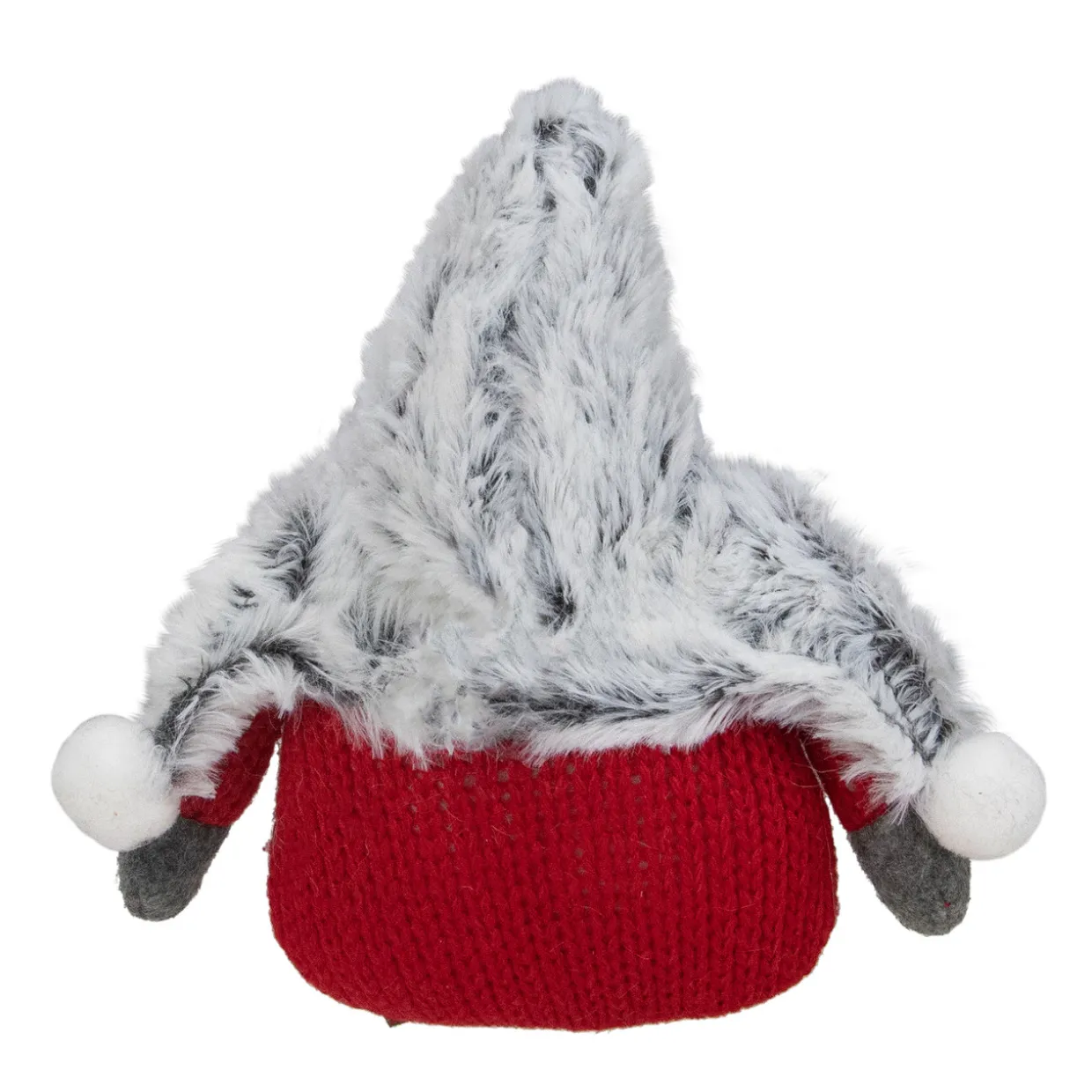 6" Plush Red and Gray Stuffed Christmas Gnome