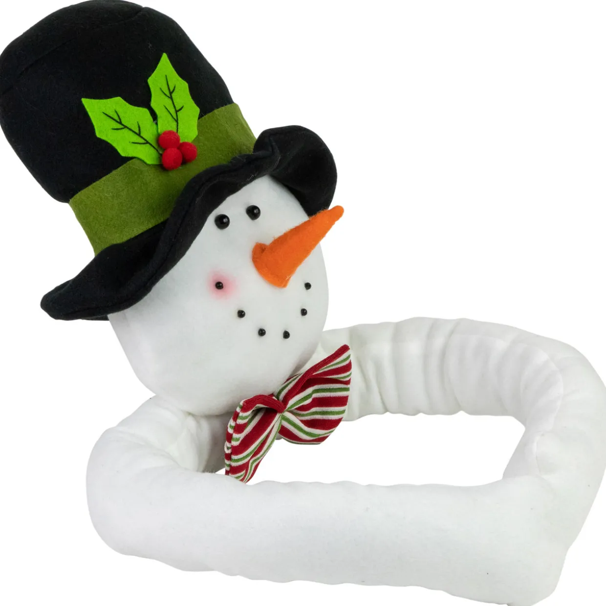 25" Plush Snowman Christmas Tree Topper, Unlit