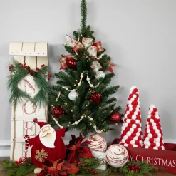 3' Pre-Lit Buffalo Fir Artificial Christmas Wall or Door Tree, Clear AlwaysLit Lights