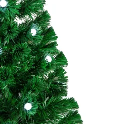 3' Pre-Lit Color Changing Fiber Optic Artificial Christmas Tree with Balls