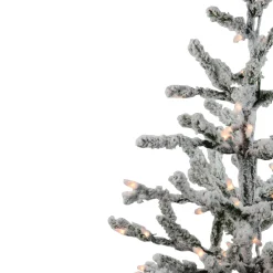 3' Pre-Lit Flocked Alpine Twig Artificial Christmas Tree - Warm White Lights