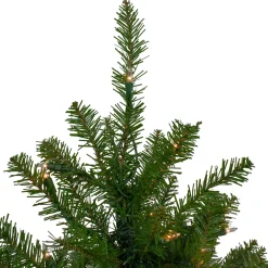 7.5' Pre-Lit Full Northern Pine Artificial Christmas Tree, Clear Lights