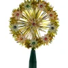 7" Pre-Lit Gold Snowflake Starburst Christmas Tree Topper - Clear Lights