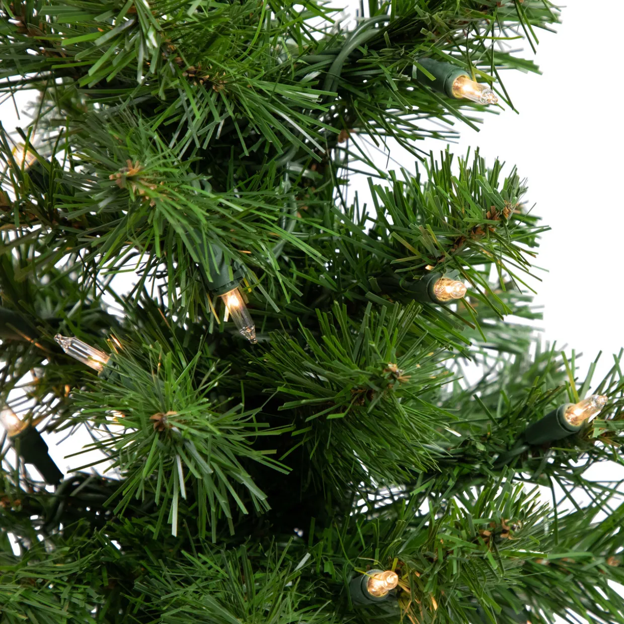 18" Pre-Lit Medium Blackwater Fir Artificial Christmas Tree, Clear Lights