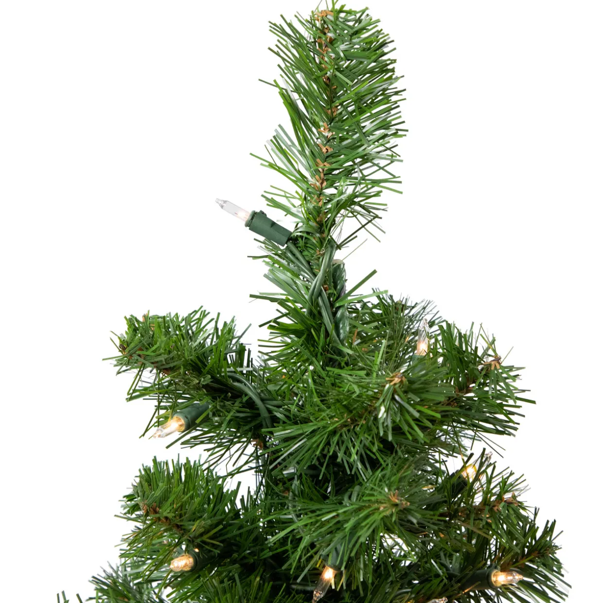 18" Pre-Lit Medium Blackwater Fir Artificial Christmas Tree, Clear Lights